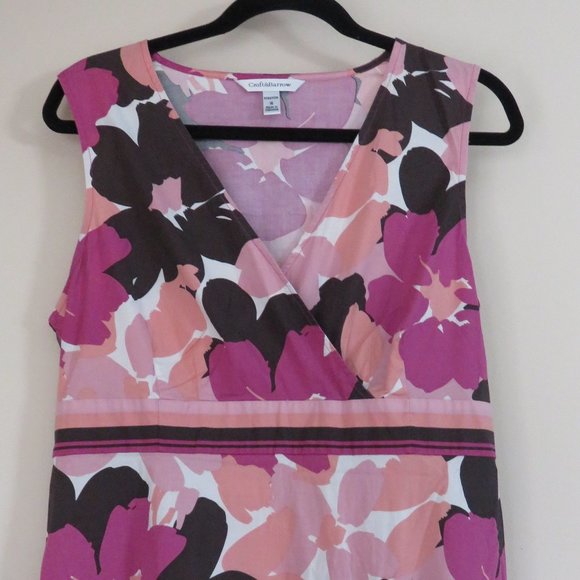 Croft & Barrow Sleeveless Dress | Pink Floral - Picture 2 of 11